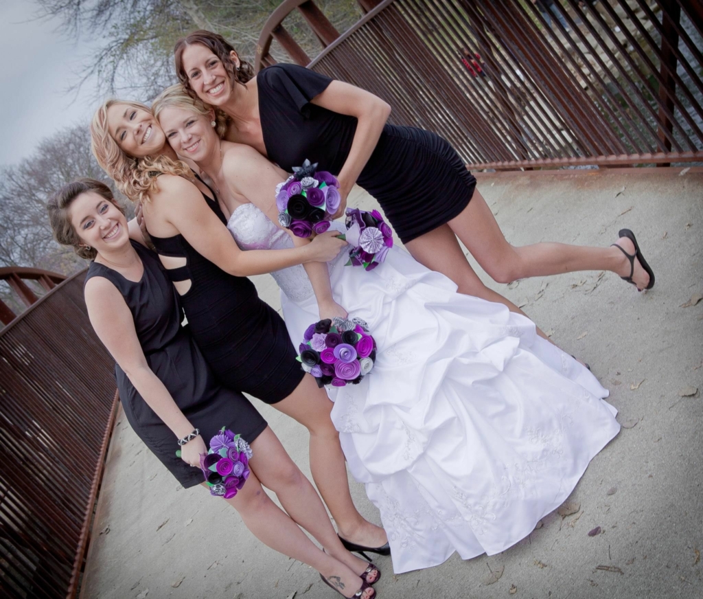 wedding photo at an angle