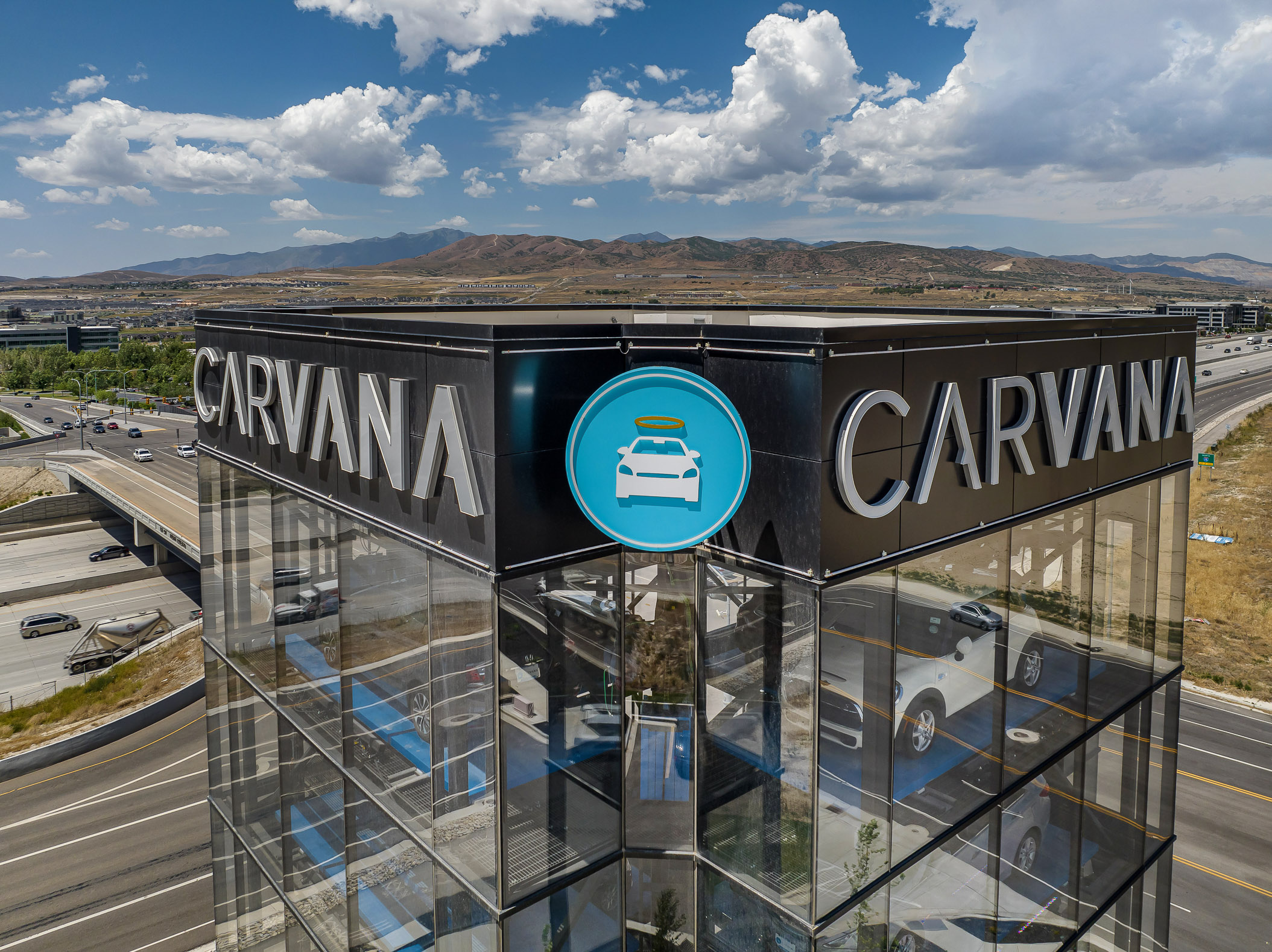 Aerial View of Carvana in Lehi, Utah
