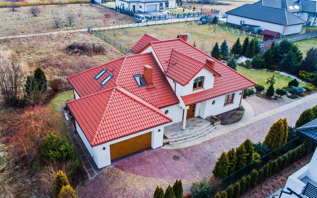 aerial photo of residence