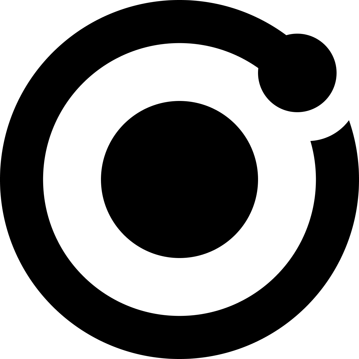 ionic dark logo black