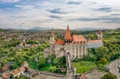 Corvin Castle in Hunedoara, Romania
