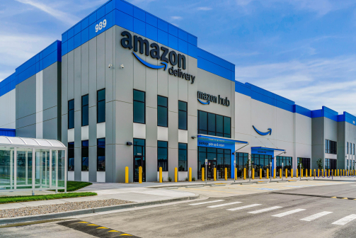 Exterior of Amazon Warehouse Exterior of Amazon Warehouse