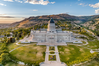 Aerial Drone Photography of Salt Lake City, Utah