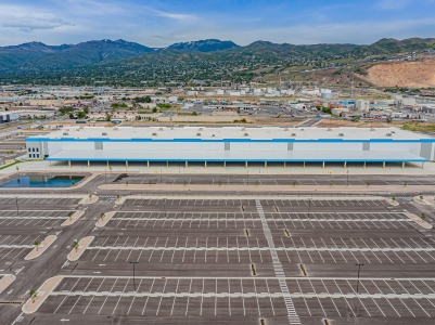 Aerial View of Amazon Fulfillment Center in Salt Lake City, Utah