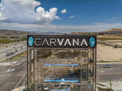 Aerial View of Carvana in Lehi, Utah
