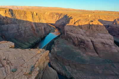 Aerial View of Lake Powell in Arizona