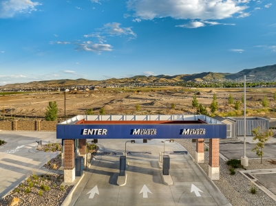 Aerial View of Mister Car Wash in Riverton, Utah