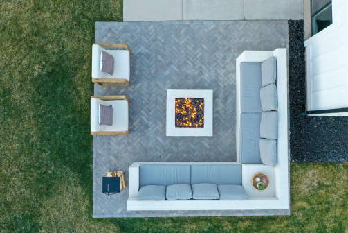 Aerial View of Outside Patio Aerial View of Outside Patio