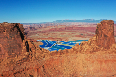 Potash Ponds in Moab, Utah