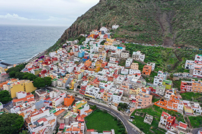 Colorful Rooftops in Tenerife, Spain