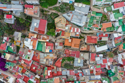 Colorful Rooftops in Tenerife, Spain