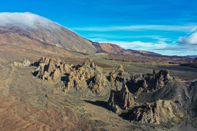 Aerial View of Teide National Park in Tenerife, Spain