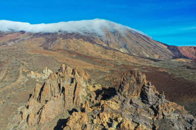 Aerial View of Teide National Park in Tenerife, Spain