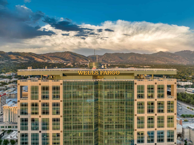 Wells Fargo Building in Downtown Salt Lake City, Utah