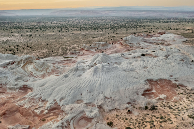 Aerial View of White Pocket in Vermilion Cliffs