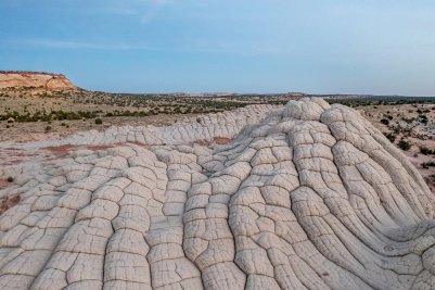 Aerial View of White Pocket in Vermilion Cliffs
