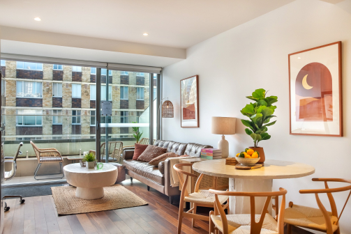 Interior Real Estate Photography - Living Room Apartment Interior Real Estate Photography of Living Room